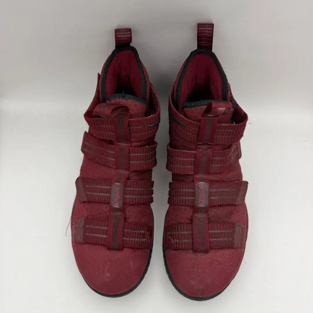 Nike LeBron Soldier XI 11 Team Red Burgundy Basketball Shoes Men's Size 10 89764